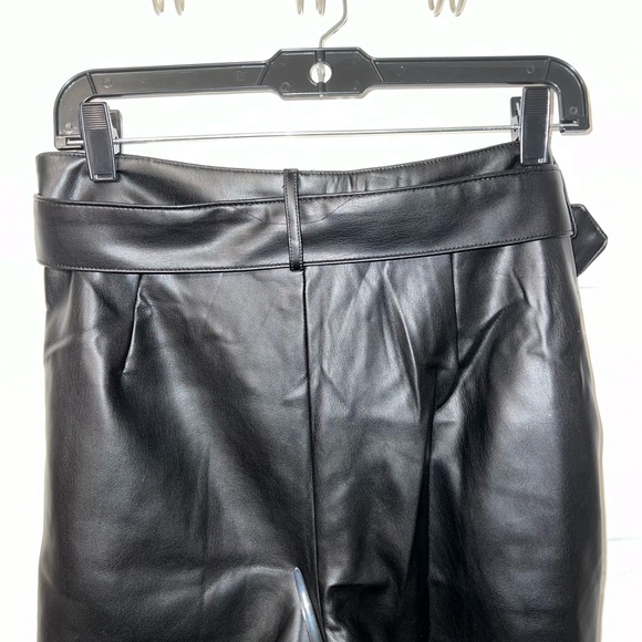 Shoe Dazzle Black Faux Leather Pants - Picture 3 of 4